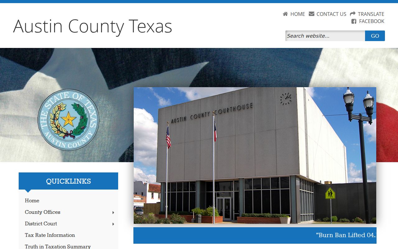 Austin County criminal records county government directory